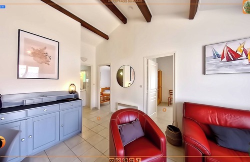 Angles Cottage | 2 cottages for 5 people, for a total of 10 people, in a park with swimming pool