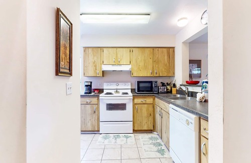 Port Orange House | 2-story home with outdoor pool, alfresco dining, grill, & beach chairs
