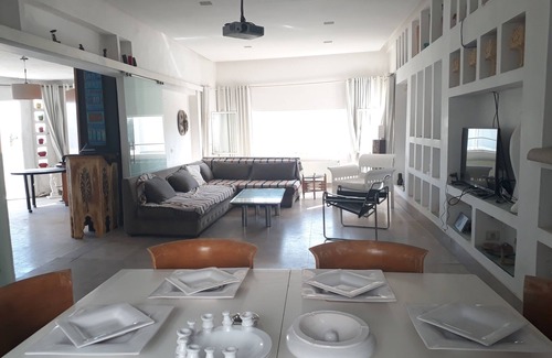 Eastern Hammamet Apartment | 200m from the beach, magnificent architect's apartment with rooftop and sea view