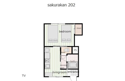 Shiroishi Apartment | 202, Japanese old apartment house style apartment!