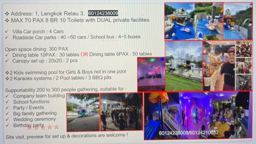 Bayan Lepas House | 20PAX 4BR Villa with Kids Swimming Pool, KTV, BBQ near SPICE Arena Penang