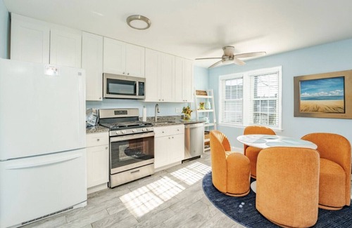 Brigantine Condo | 223 10th St N- Unit 5 · Steps to Sand. Updated Bouchee Beachy Condo☆Deck☆Parking