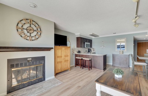 Charlevoix Condo | 227 Edgewater Inn | Private Lakefront Balcony Stay | Pool, Hot Tub, Sauna