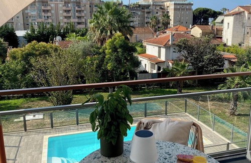 Golfe Juan Apartment | 27. 2-bedroom apt with balcony, private roof terrace, parking and pool
