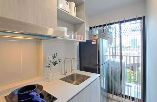 Bang Na Apartment | 27sq.m Cozy Caramel in Bangna @Si Iam MRT.
