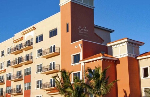 Madeira Beach Condo | 2br 2ba condo steps from the beach at the crosswalk monthly rental Feb-April