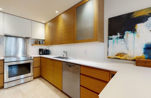 Upper Village Condo | 2BR | Gables | King Bed | Steps From Both Mountains | Heated Floors | Private Balcony w/BBQ