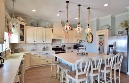 Crystal Beach House | 2nd row, Luxury, Ocean view, 360 porch- 4 bedrooms, 3 baths, and sleeps 21