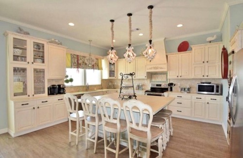 Crystal Beach House | 2nd row, Luxury, Ocean view, 360 porch- 4 bedrooms, 3 baths, and sleeps 21