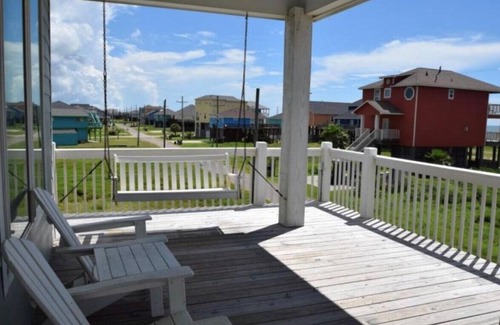 Crystal Beach House | 2nd row, Luxury, Ocean view, 360 porch- 4 bedrooms, 3 baths, and sleeps 21