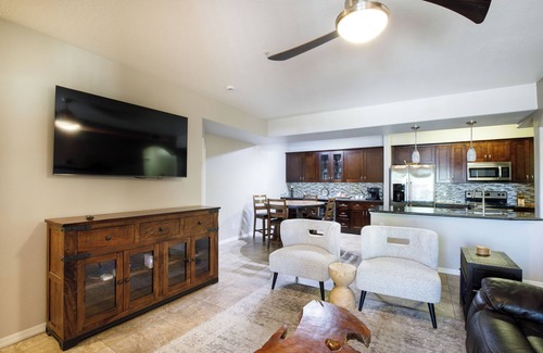 East Mesa Condo | 3-bedroom 2- bathroom First Floor Condo With Two Sparkling Pools and Spas