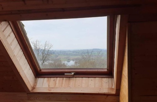 Saint-Germain-de-Tallevende-la-Lande-Vaumont Ski Chalet | 3 Bedroom Lodge over looking Lake Dathee & Golf Course