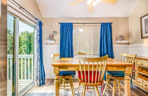 Bald Head Island Condo | 3 bedroom renovated condo in Royal James, community pool access! two balconies with forest views