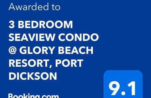 Taman Tanjung Apartment | 3 BEDROOM SEAVIEW CONDO @ GLORY BEACH RESORT, PORT DICKSON