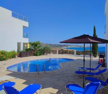 Pegeia Villa | 3 Bedroom Seaview Villa direct in Coral Bay with Pool