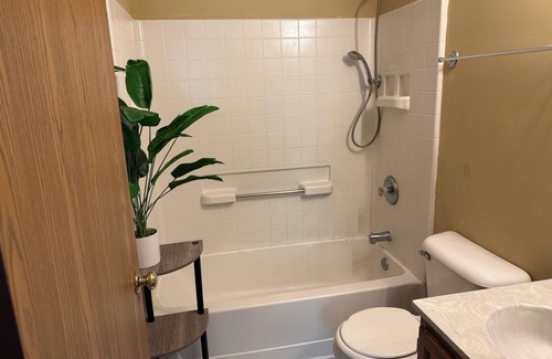 Montgomery House | 3-bedroom townhome in delightful Montgomery with AC