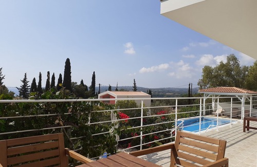 Lourdata Villa | 3 bedroom villa and pool in spacious private grounds, southwest Kefalonia.