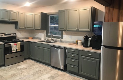 Flemington Cabin | 3-BR, 2 bath, private lakefront cabin, water access, at Pomme de Terre Lake