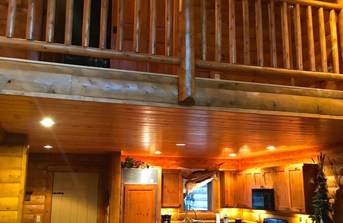 Boyne City Cabin | 3 BR - Custom Mountain Log Cabin, Private Rustic Retreat, Sleeps 9 . Book now!