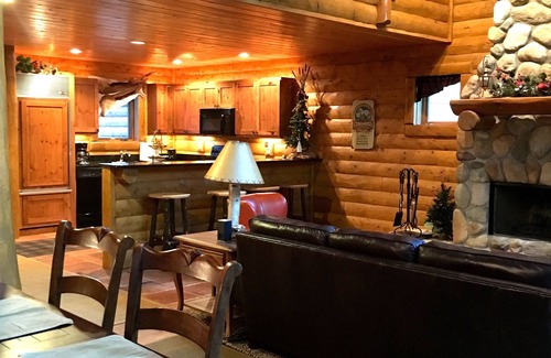 Boyne City Cabin | 3 BR - Custom Mountain Log Cabin, Private Rustic Retreat, Sleeps 9 . Book now!