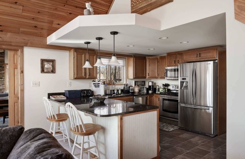 The Woods Ski Chalet | 3 Fireplaces, Hot Tub, Fire Pit, Deck, Pool Access