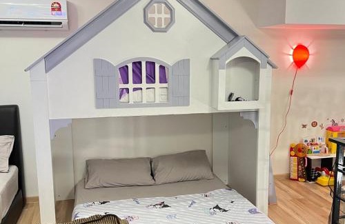 Taman Midah Apartment | 3 KAROKE kids play Big TV&Duplex unit 9 pax