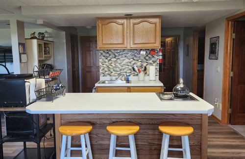 West Bend Apartment | 3 miles from Sunburst Ski Hill. Close to great hikiing and snow mobile trails