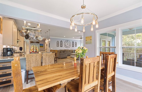 Folly Beach House | 3 Monkeys! Private luxury home with low country views! Screened Porch, Outdoor Shower, Grill!