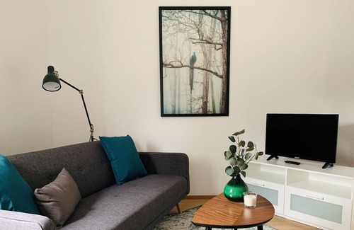 Weinheim Apartment | 3-room apartment fully furnished with kitchen and sofa bed