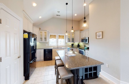 Nags Head House | 3-story home near beach with private outdoor pool, deck, balcony, patio & AC