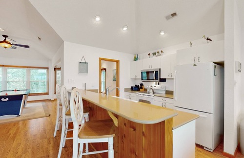 Monteray Shores House | 3-story home with private hot tub, game room, pool access, tennis/basketball