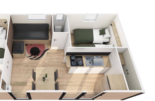 Balleroy House | 30 m² Mobile home ∙ 2 bedrooms ∙ 4 guests