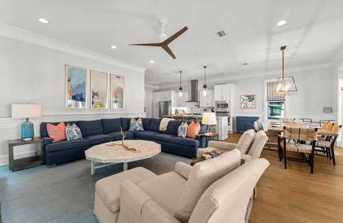 Santa Rosa Beach House | 30A Beach House - Golf Cart - 7 Bikes Incl! Beach, 2 Pools, Big Chill, Free Golf