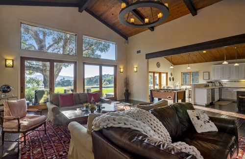 Solvang House | 31 Day Gated Solvang Custom Craftsman Home w/Pickleball, Pool, Spa & Bocce Ball