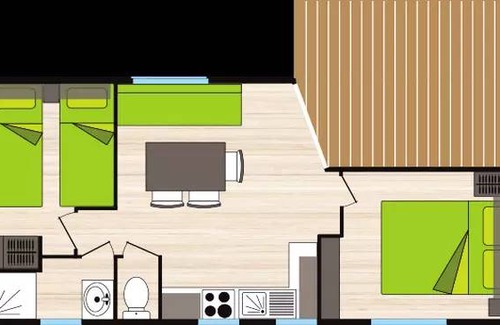 Axat House | 31 m² Mobile home ∙ 2 bedrooms ∙ 4 guests
