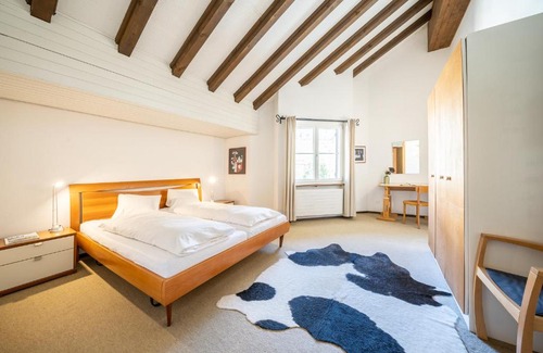 Vulpera Apartment | 3403 Heimelige Wohnung mit viel Dachschraege