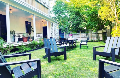 Bar Harbor House | 3500 SF Original School transformed into an artful, gorgeous village home, yard