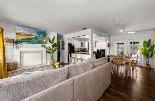 Seminole House | 3BR/2BA Pet & Kid-Friendly Oasis w Heated Pool, Swingset, Game Rm, Near Beach