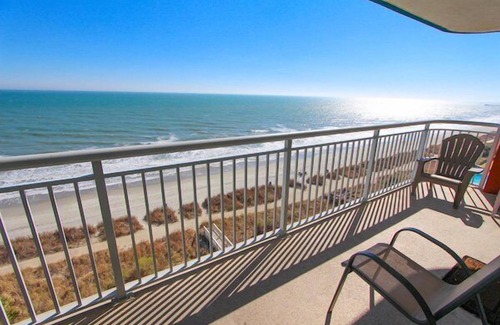 Myrtle Beach Condo | 3BR, 3BA Double Oceanfront Balcony. SAVE 10% on new 4 day or more 2025 bookings!