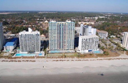 Myrtle Beach Condo | 3BR, 3BA Double Oceanfront Balcony. SAVE 10% on new 4 day or more 2025 bookings!