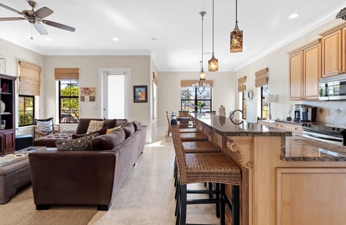 Villa Lago House | 3BR Beach Villa w/6-Seat GOLF CART! Near Pool & Baytowne. Covered Patio. Tram