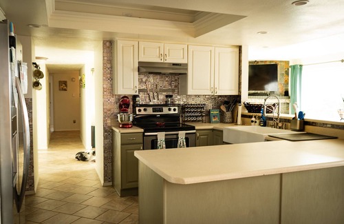 Northeast Heights House | 4-Bed Pet-Friendly Home near Balloon Fiesta Park w/Hot Tub; Mini Golf; Fire-Pit!