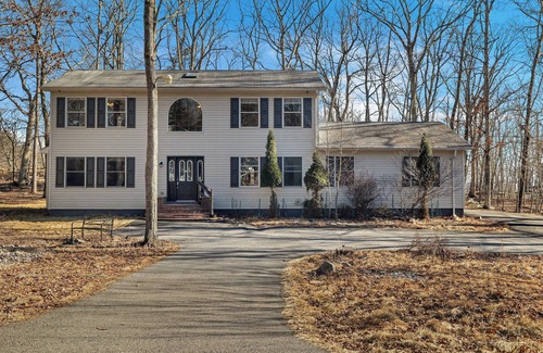 Bushkill House | 4-bedroom house in charming Saw Creek Poconos area with pool access, plus more!