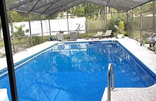 Fruit Cove House | 4-bedroom house in lovely Saint Johns with enclosed 16’ X 32’ pool, WiFi, AC