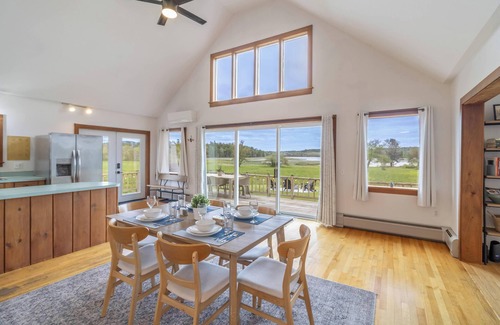 Franklin House | 4-Season Waterfront Oasis Acadia with Hot Tub