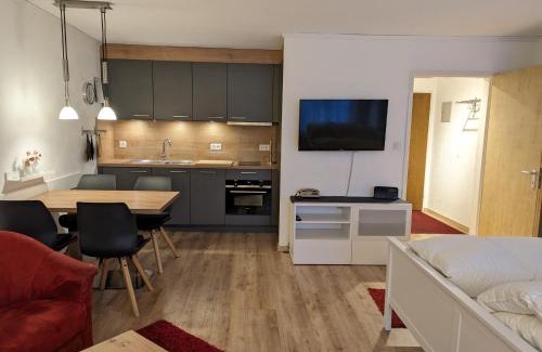 Vulpera Apartment | 4104 Stilvoll eingerichtetes Studio mit Suedbalkon