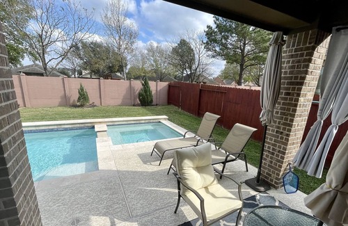Barker House | 4200 Sqft Resort Style Home with Pool & heated Spa, Game room, Theater room