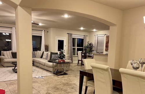 Barker House | 4200 Sqft Resort Style Home with Pool & heated Spa, Game room, Theater room