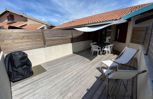 Biscarrosse Plage Apartment | 45m² semi-detached single storey duplex apartments for 5 people