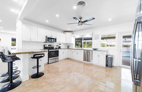 North Miami Beach Villa | 4BR/3BA Miami Welcoming Waterfront Wonder w/Pool!